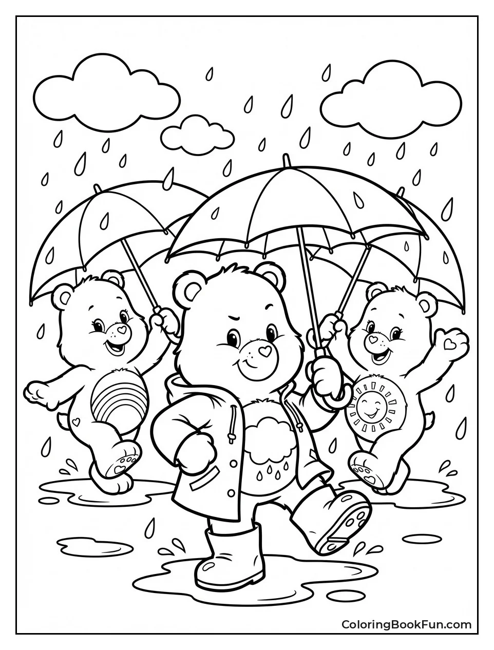 Grumpy Bear Dances Rain