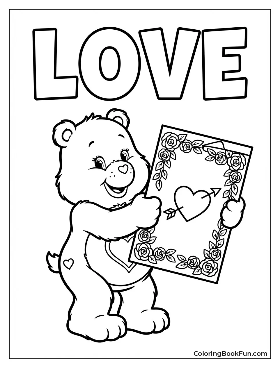 Love-a-Lot Holds Valentine Card