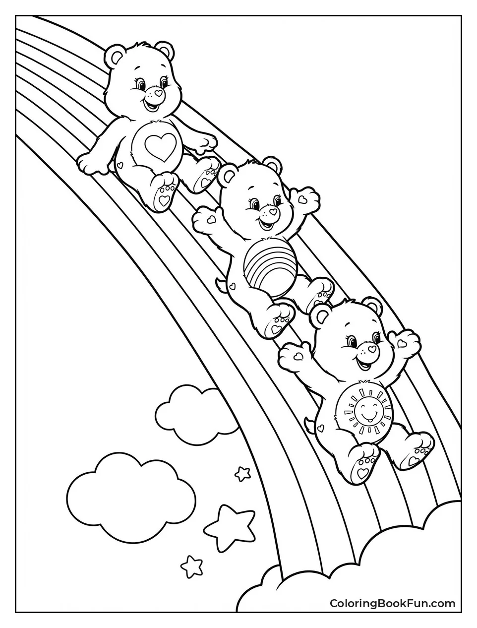 Bears Slide Down Rainbow