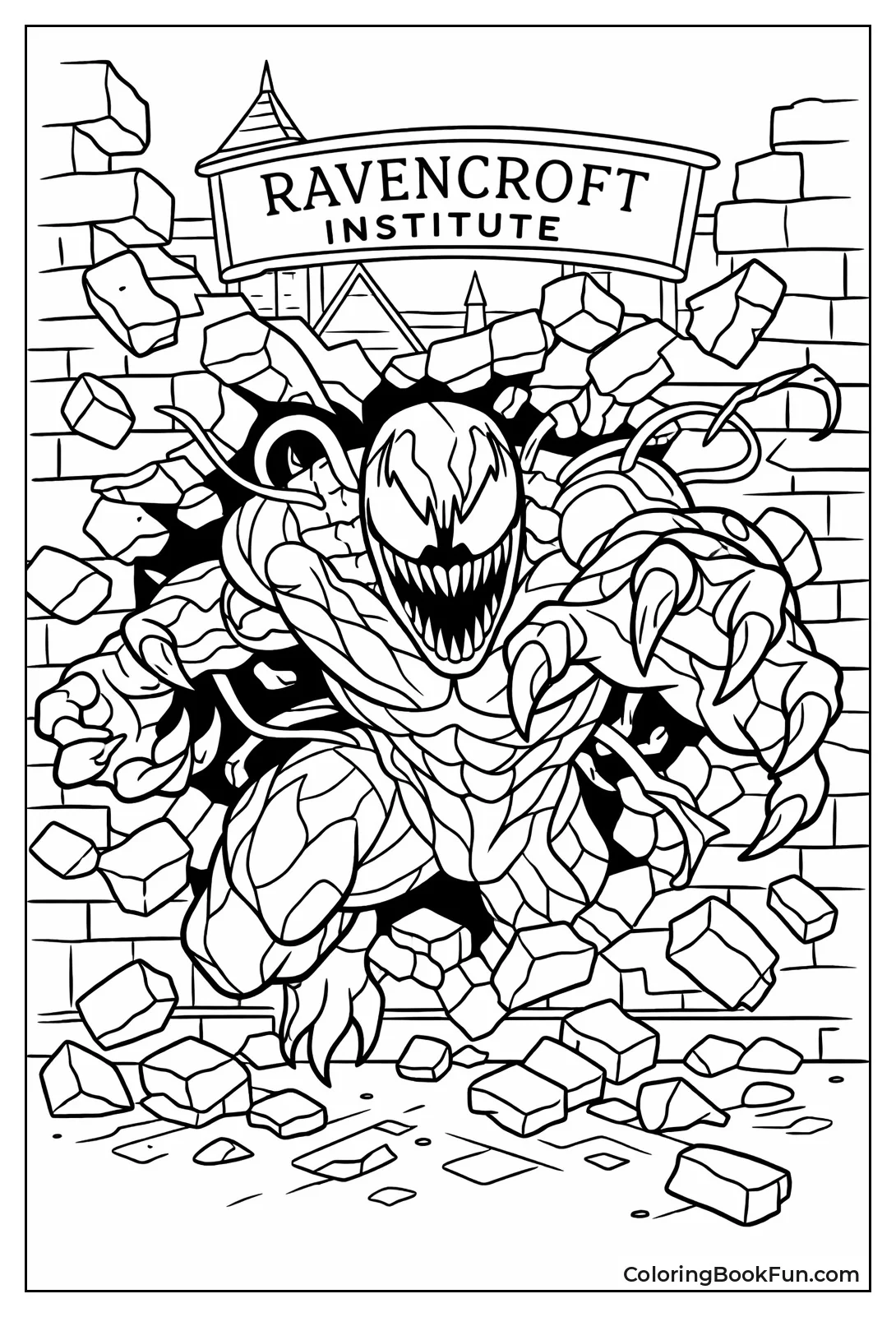 Carnage Smashes Asylum Walls