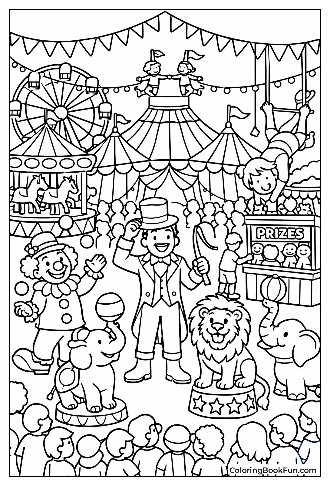 Carnival Midway Bustles with Fun