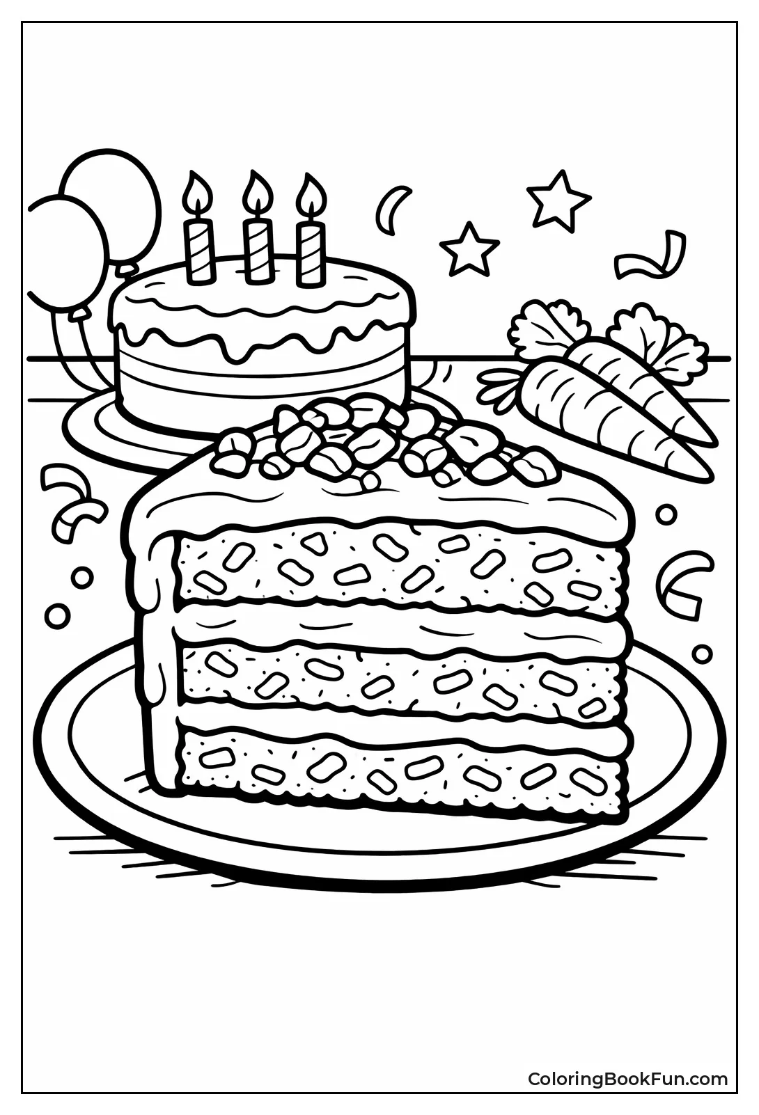 Carrot Cake Slice Frosted