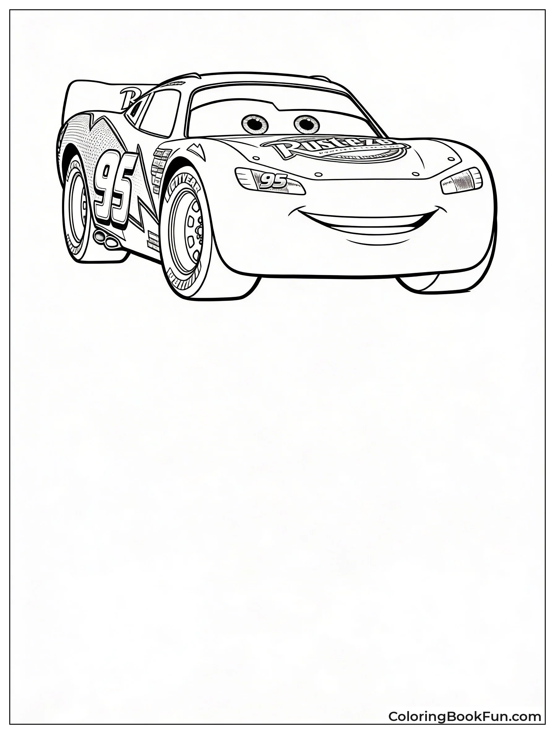 Lightning McQueen Poses Confidently