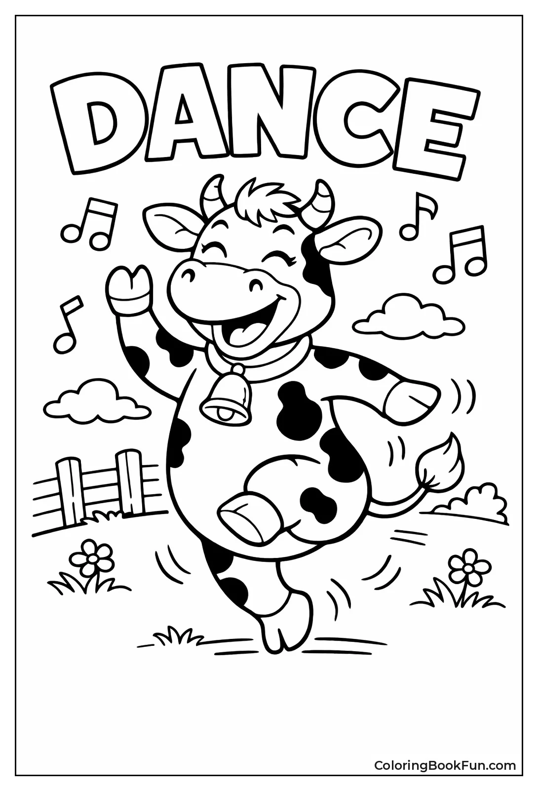 Dancing Cartoon Cow