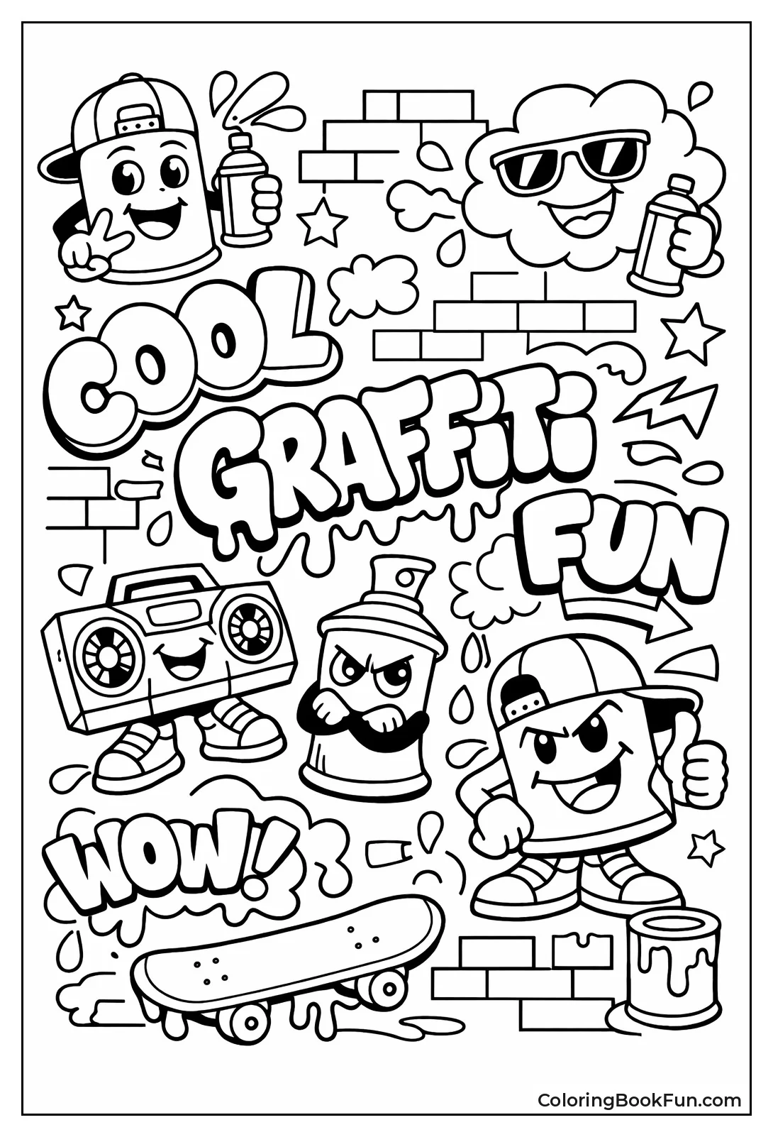 Cartoon Graffiti Designs