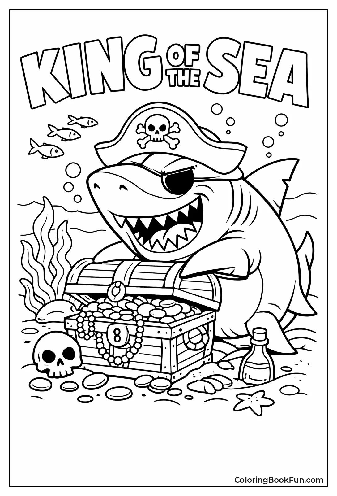 Pirate Megalodon Guards Chest