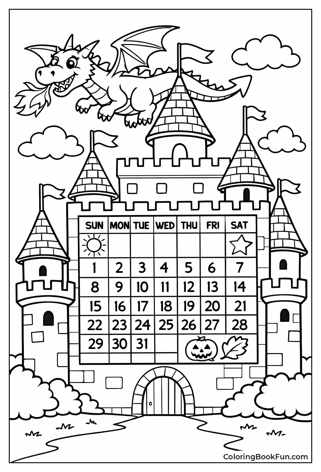 Calendar Draws on Fairy Castle