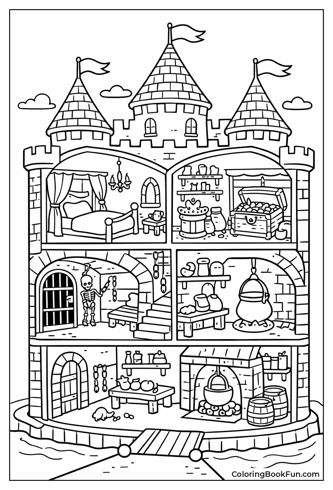 Castle Cross-Section View