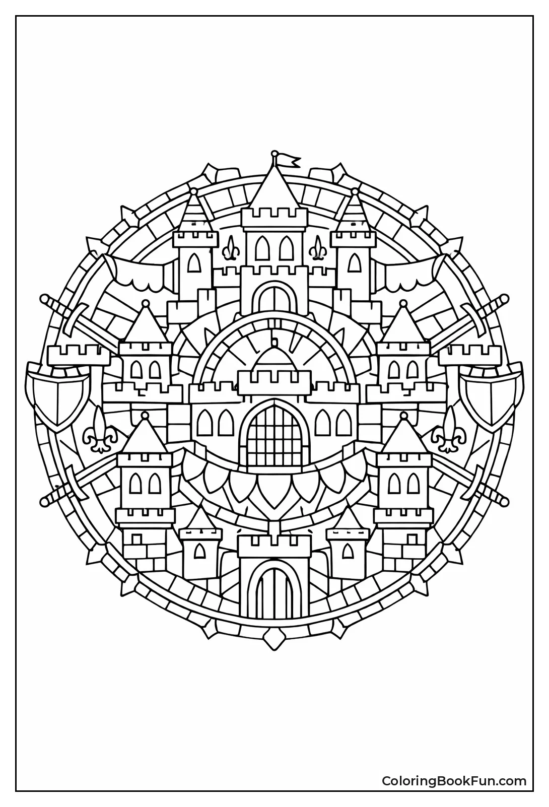 Castle Mandala Design