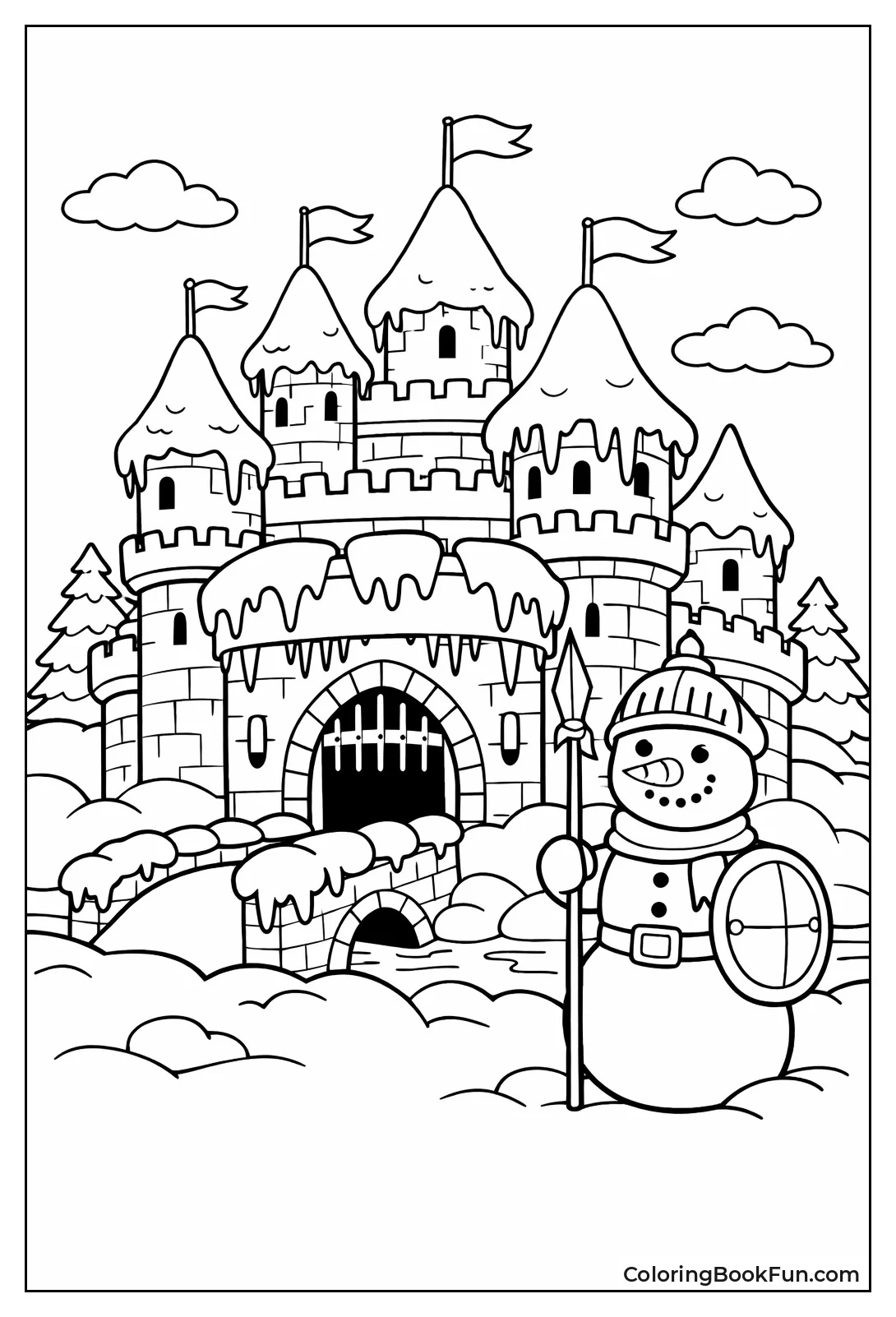 Snowy Winter Fortress