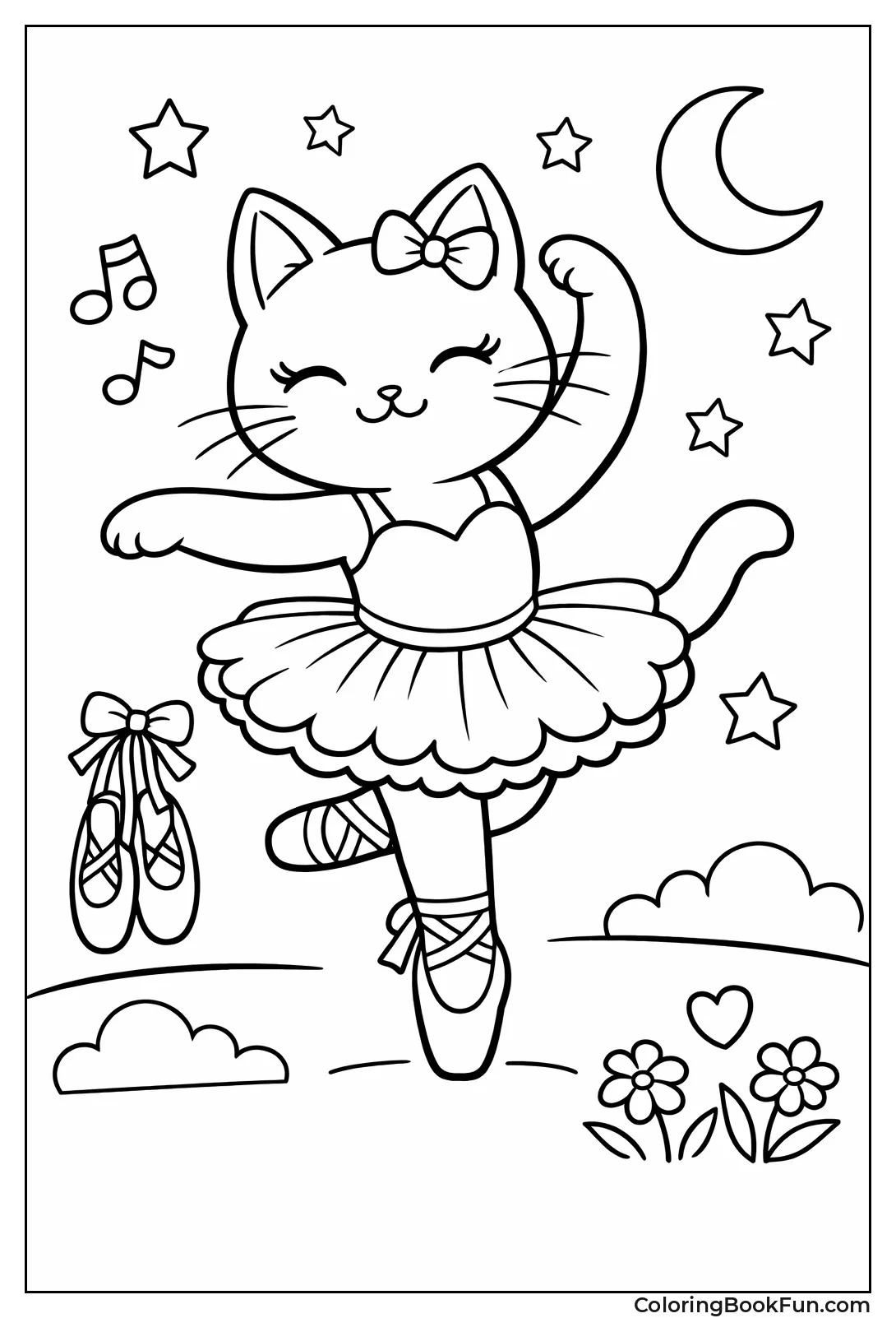 Cat Ballerina Pirouetting