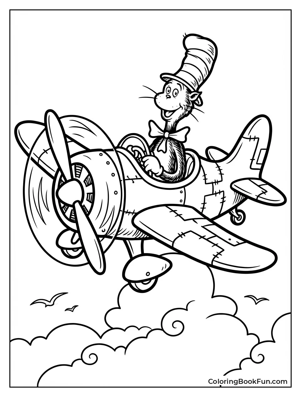 Cat Piloting Airplane