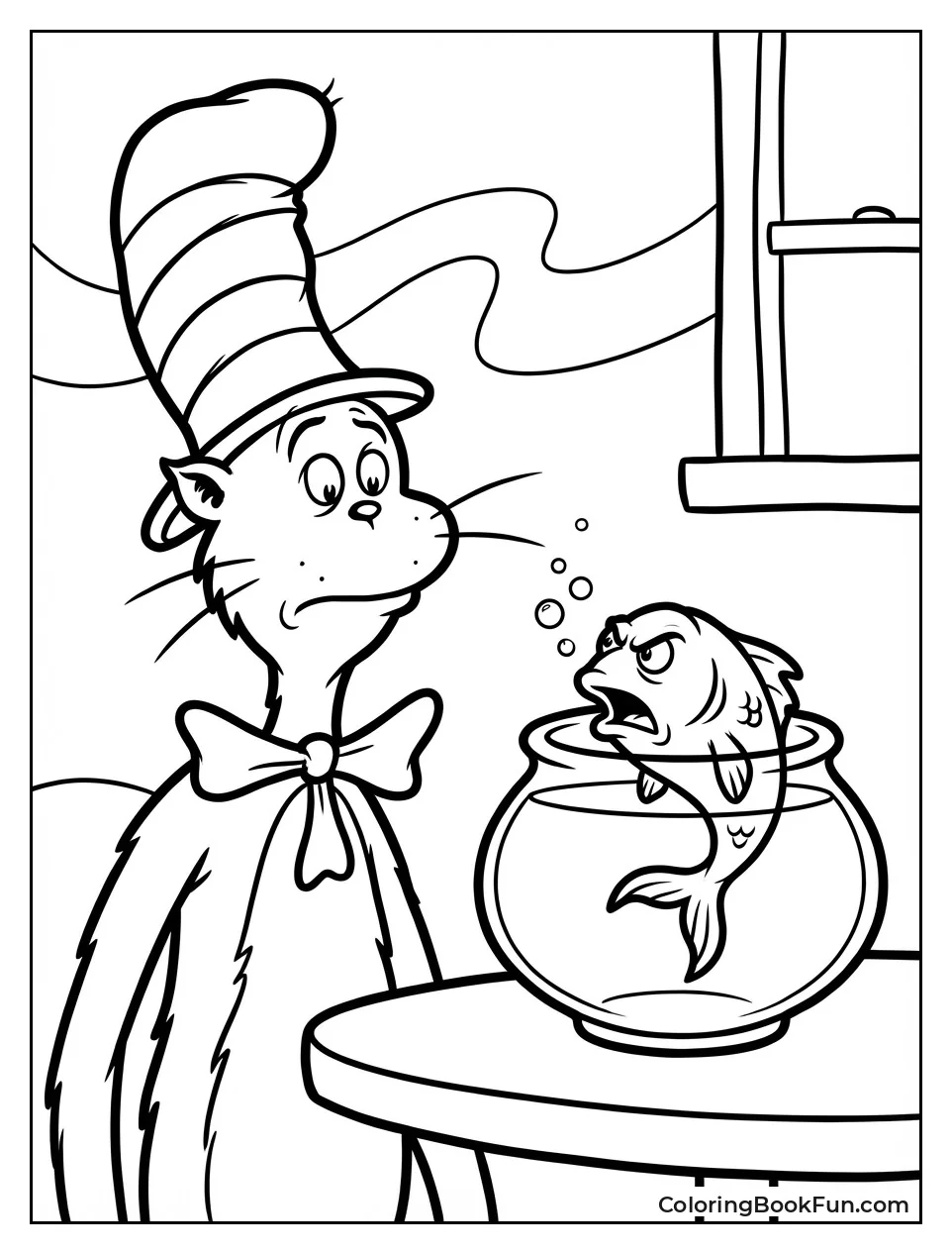 Angry Fish Scolding Cat