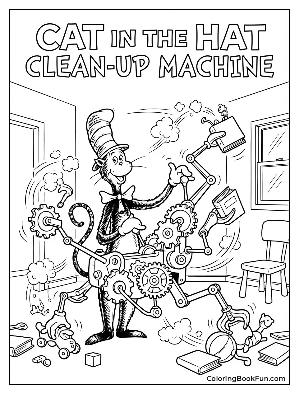 Cat Cleaning with Machine