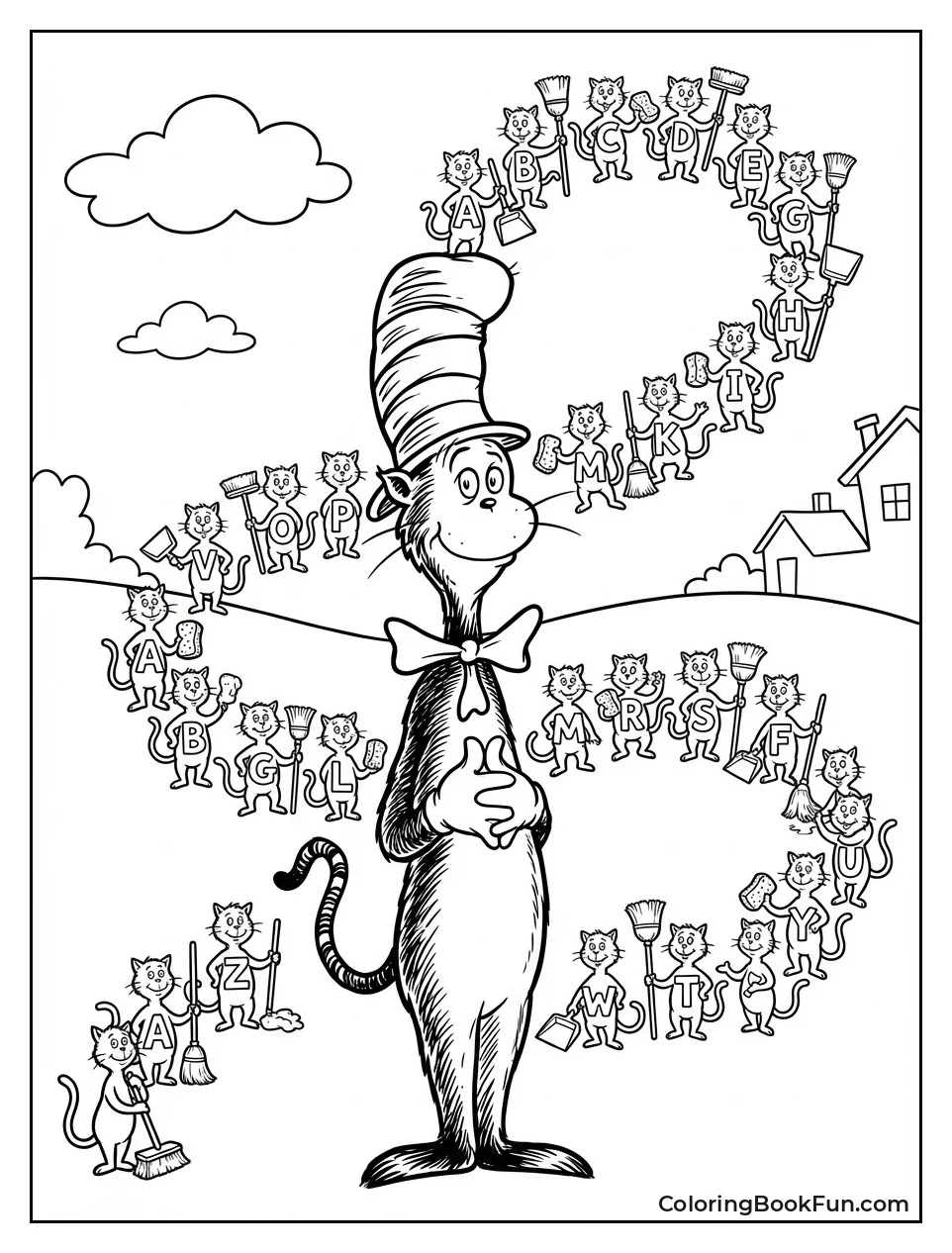 Alphabet Cats Cleaning Chain