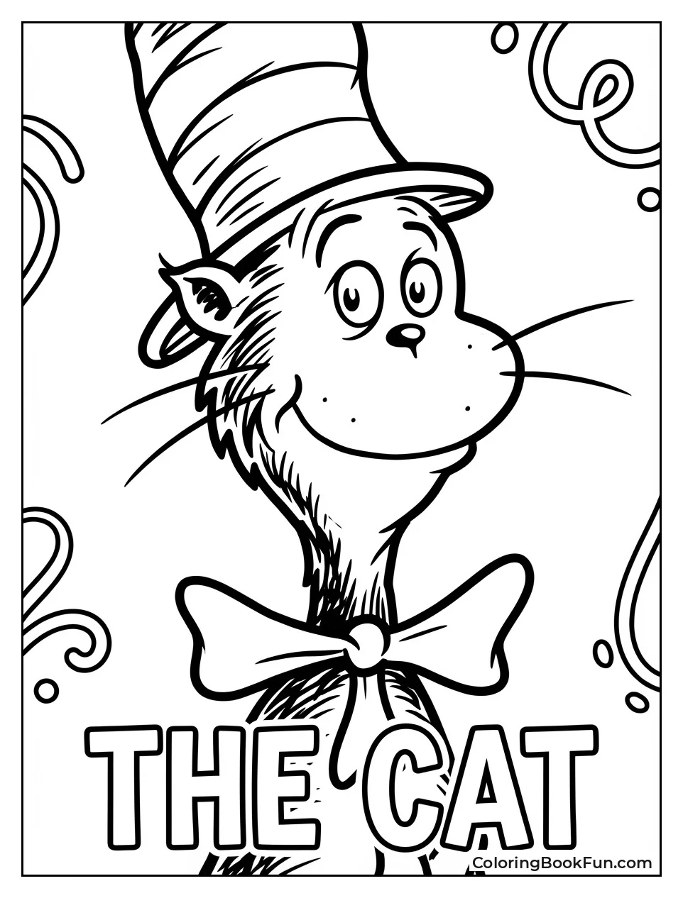 Smiling Cat in Hat Portrait