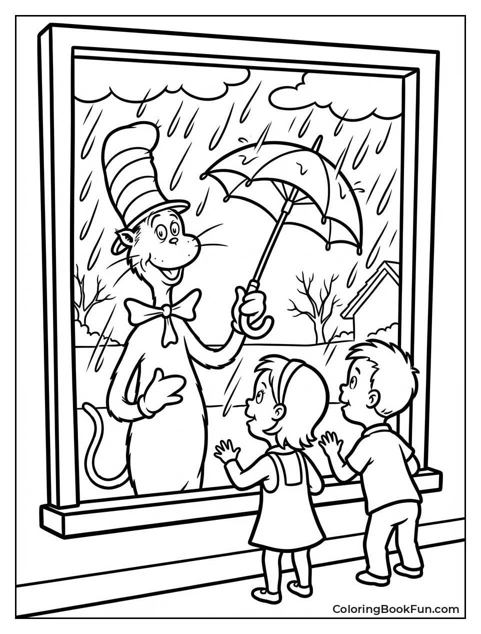 Rainy Day Window View