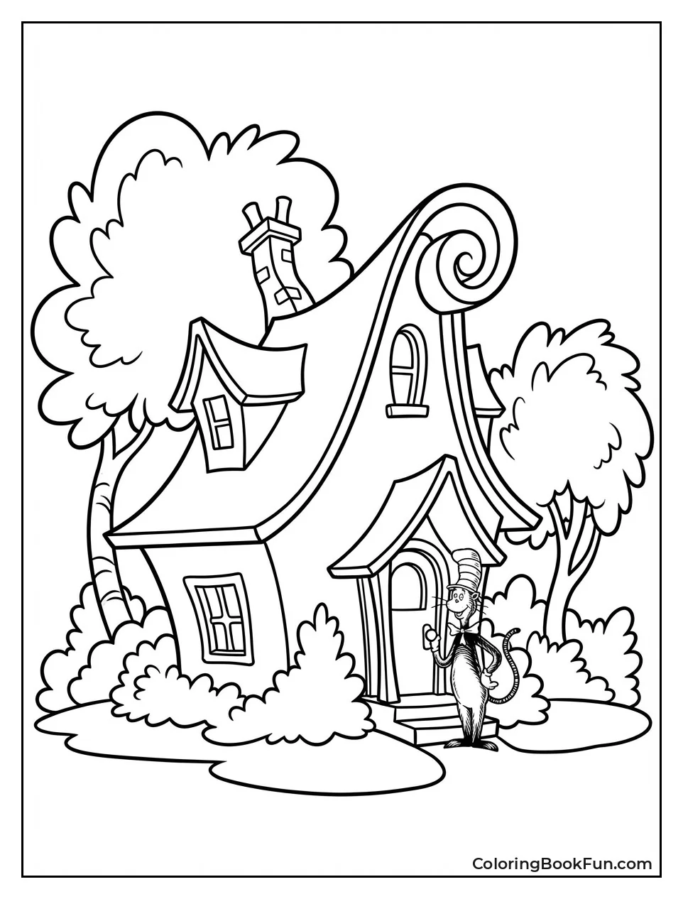 Whimsical Seussian House Exterior