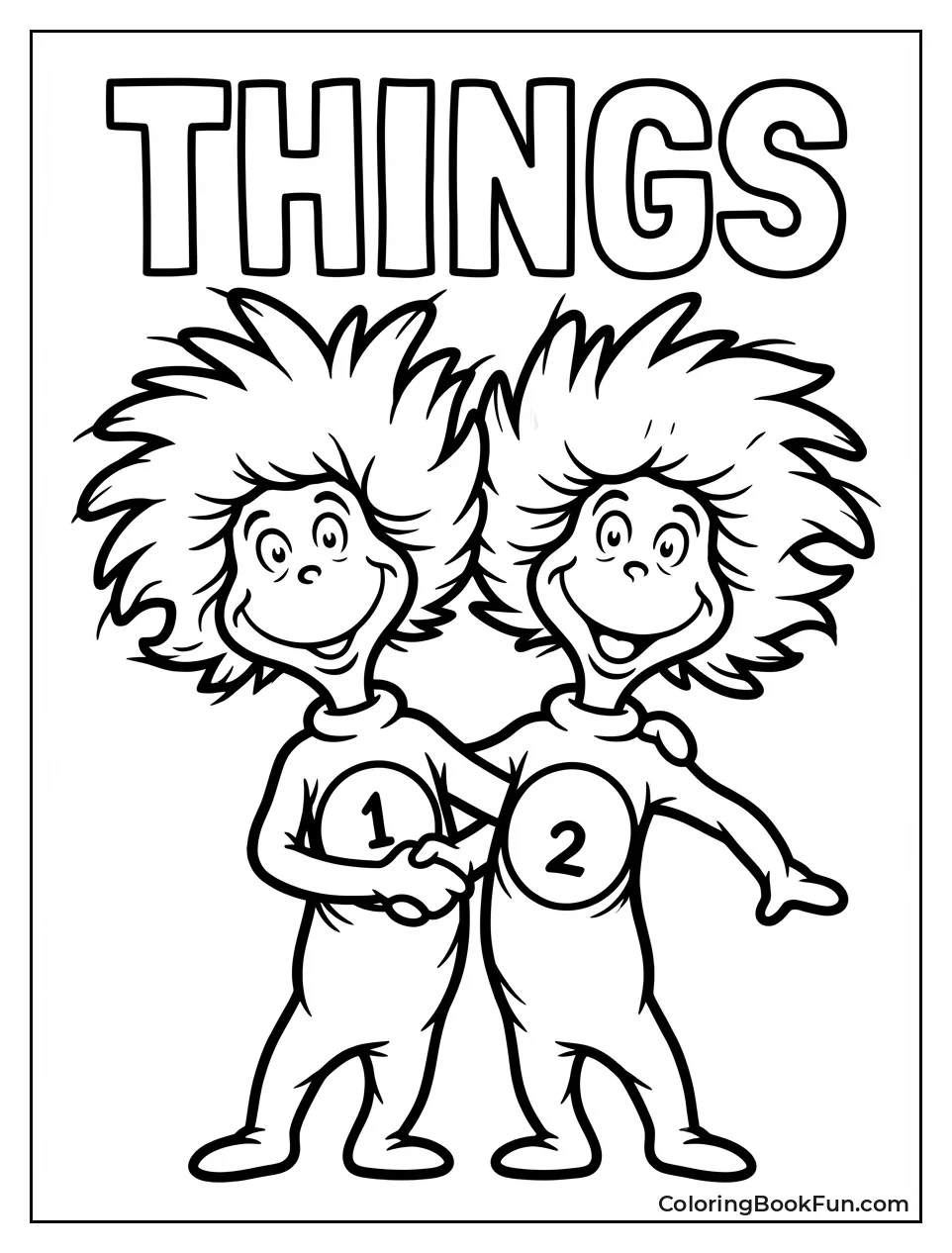 Things One and Two Grinning