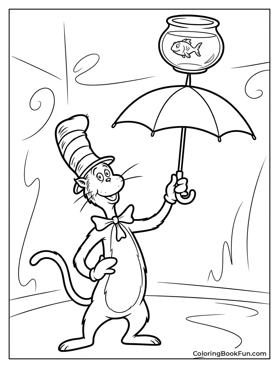 Umbrella High with Fish