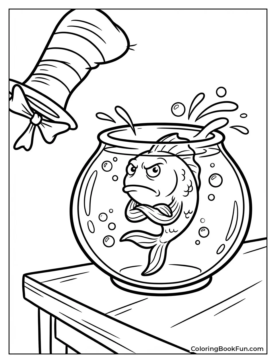 Worried Fish in Bowl