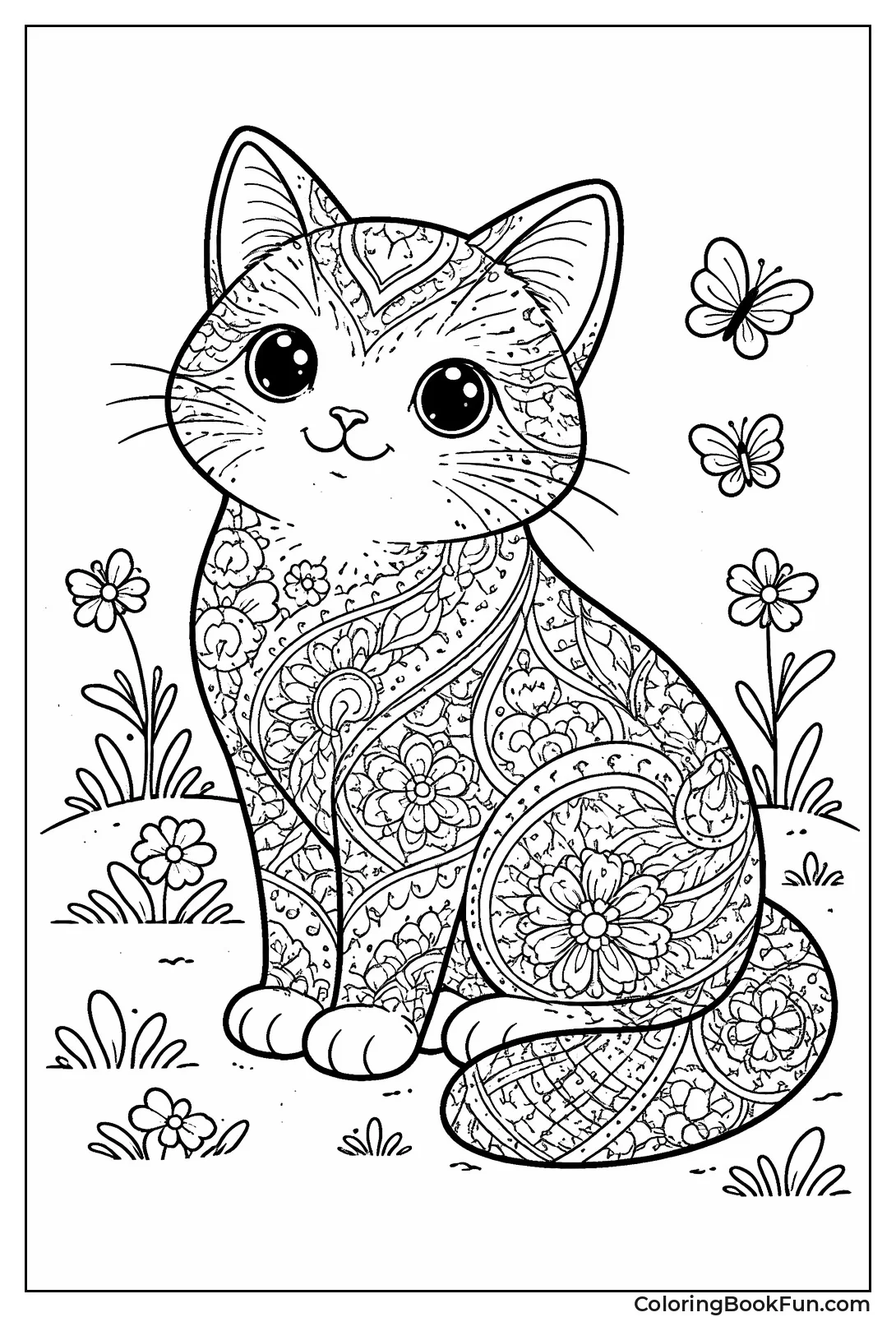 Zentangle Cat Fur Patterns