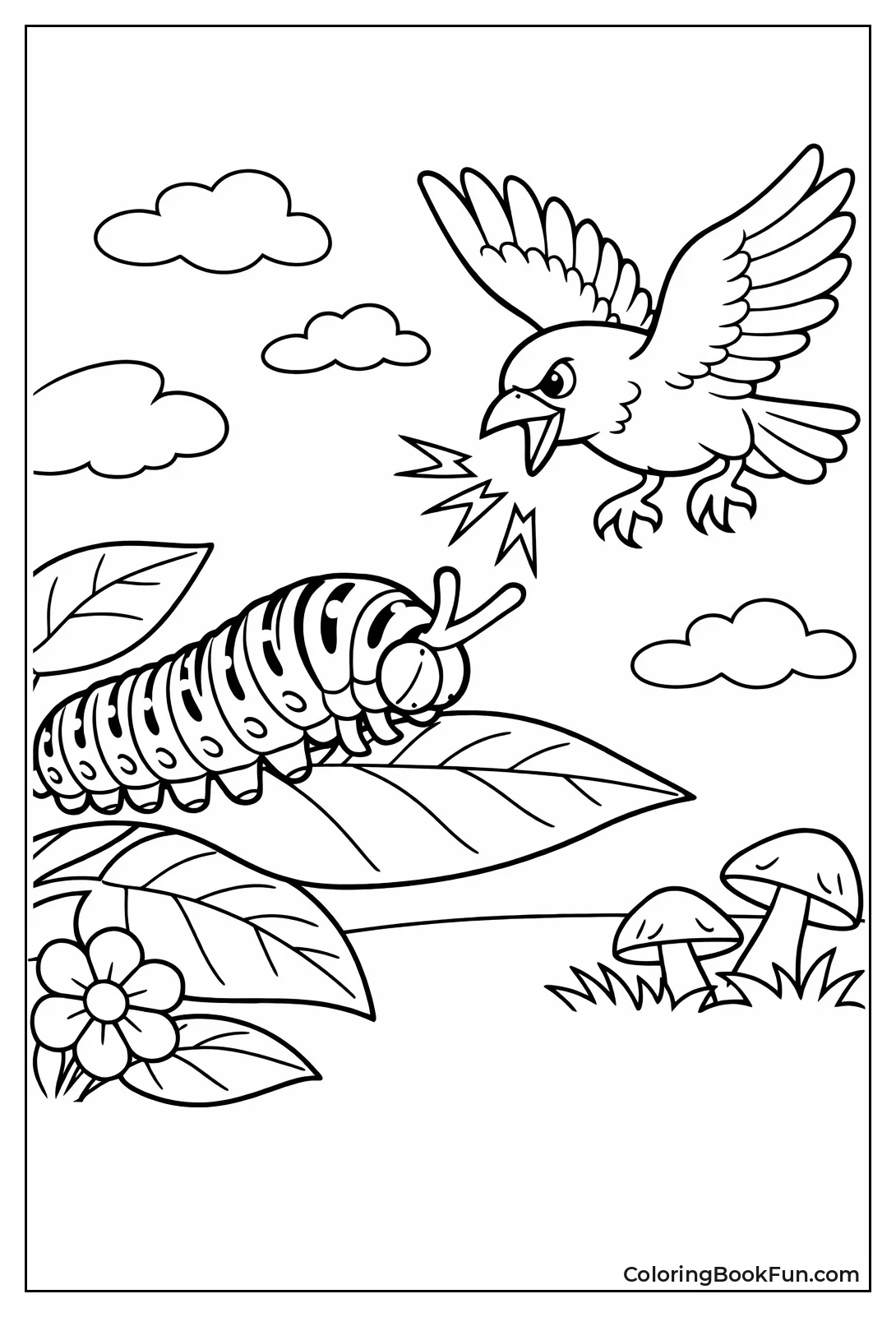 Caterpillar Raises Orange Osmeterium