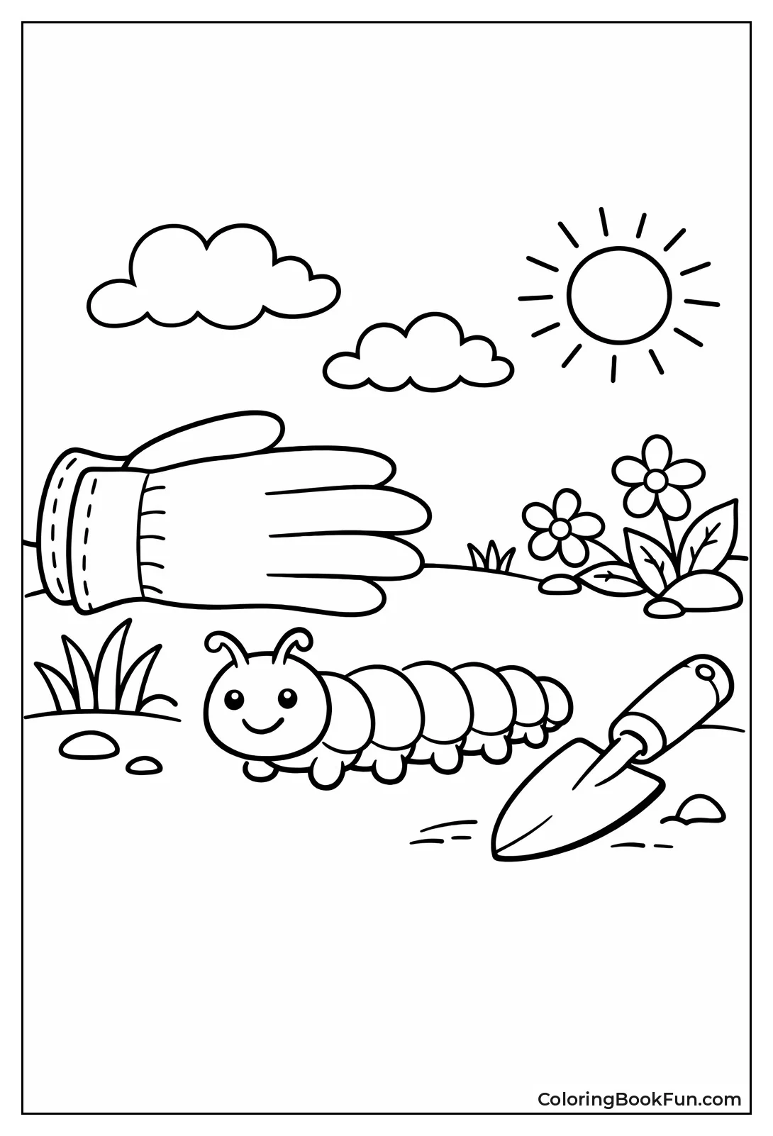 Caterpillar near Giant Glove