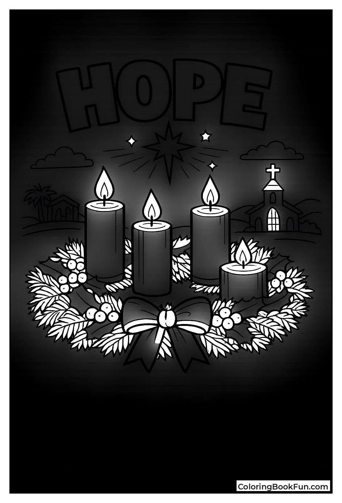 Advent Wreath Four Candles