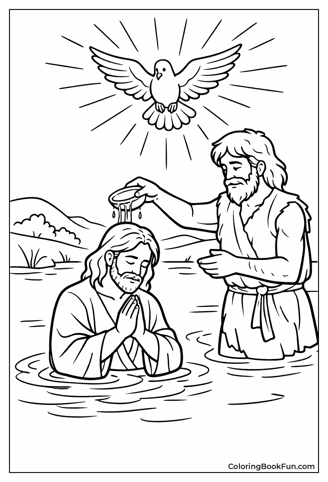 John Baptizes Jesus