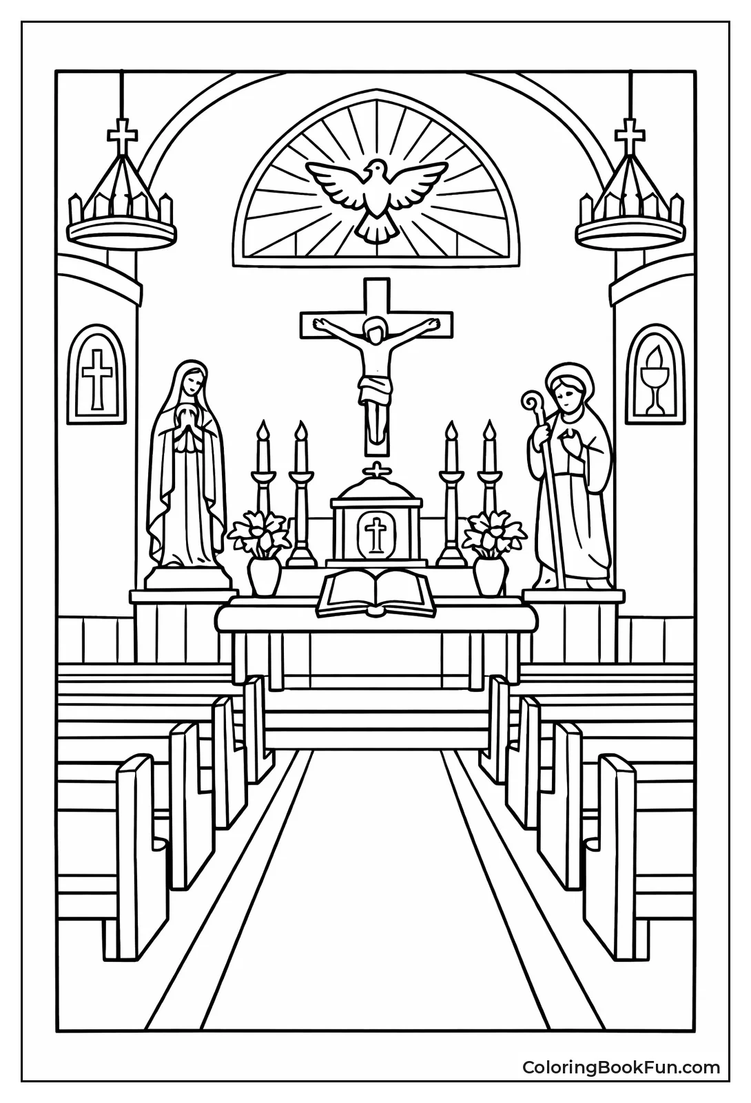 Cathedral Aisle to Altar