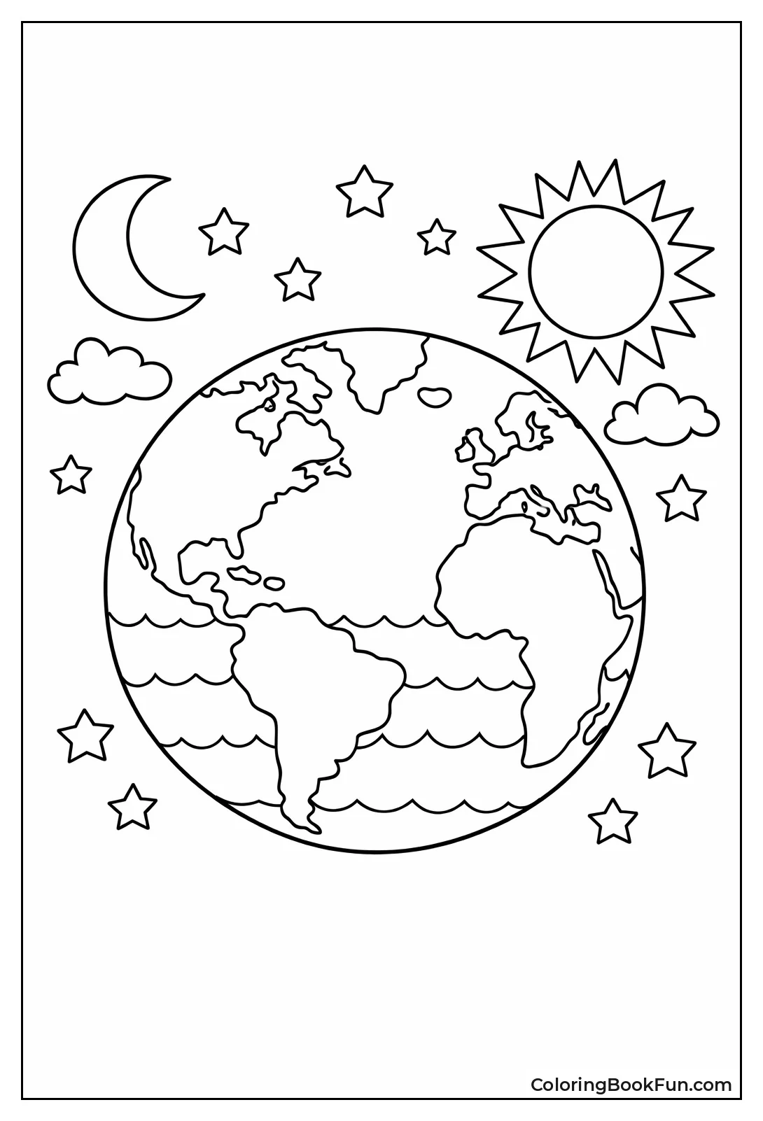 God Separates Land and Sea