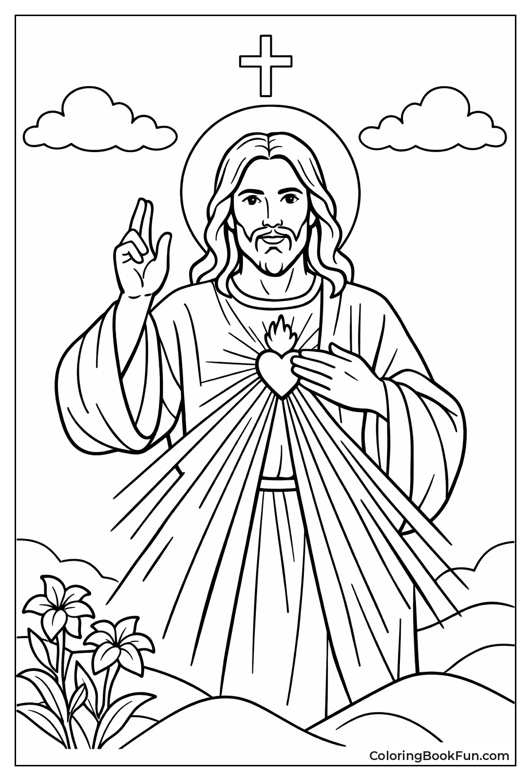 Divine Mercy Jesus Blesses