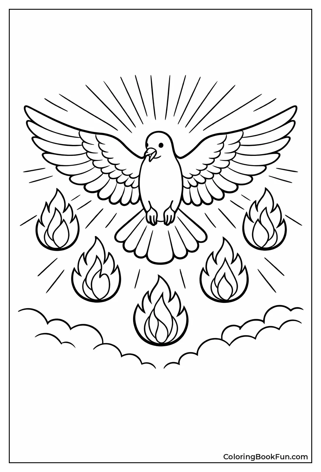 Holy Spirit Dove Descends