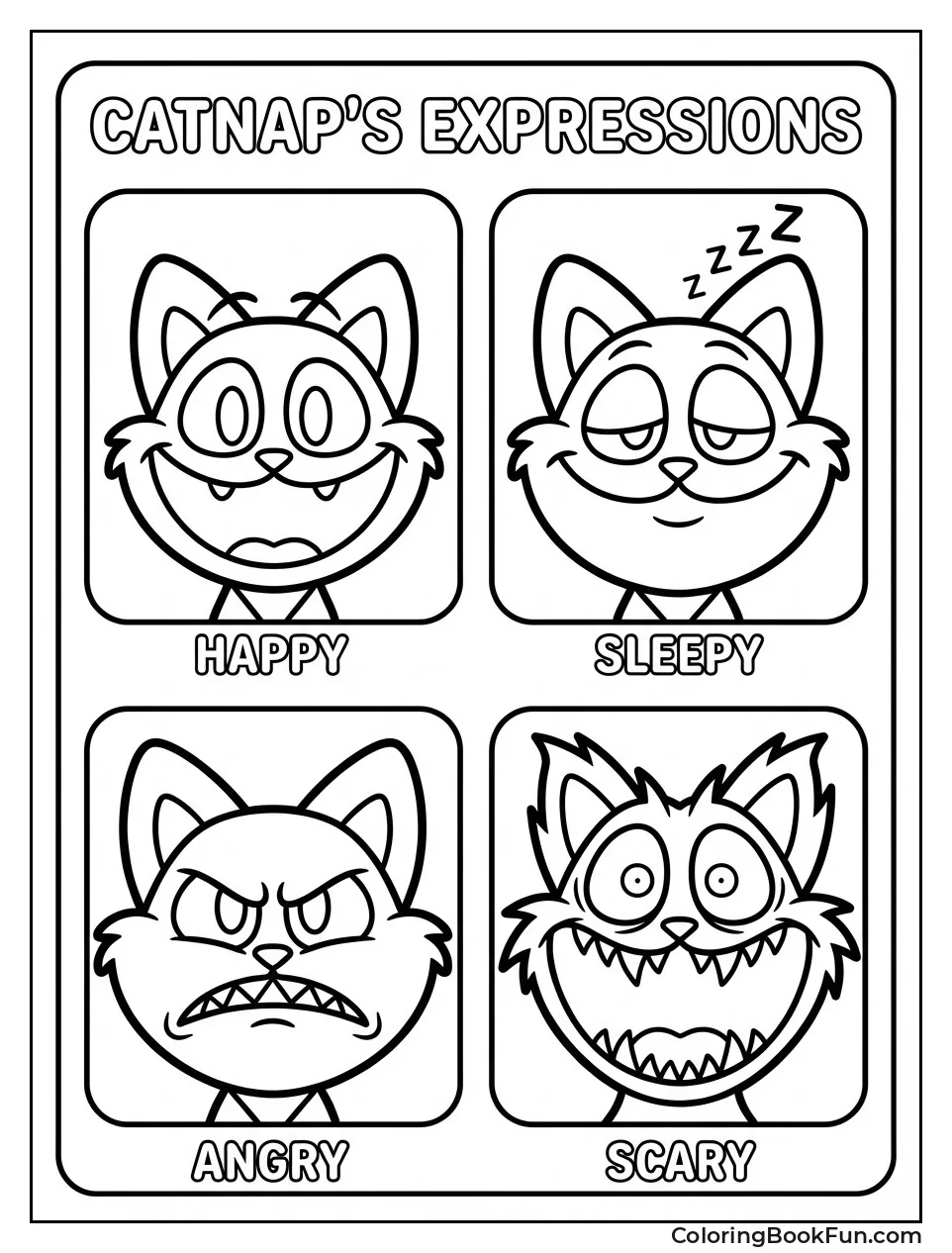 CatNap Four Face Expressions