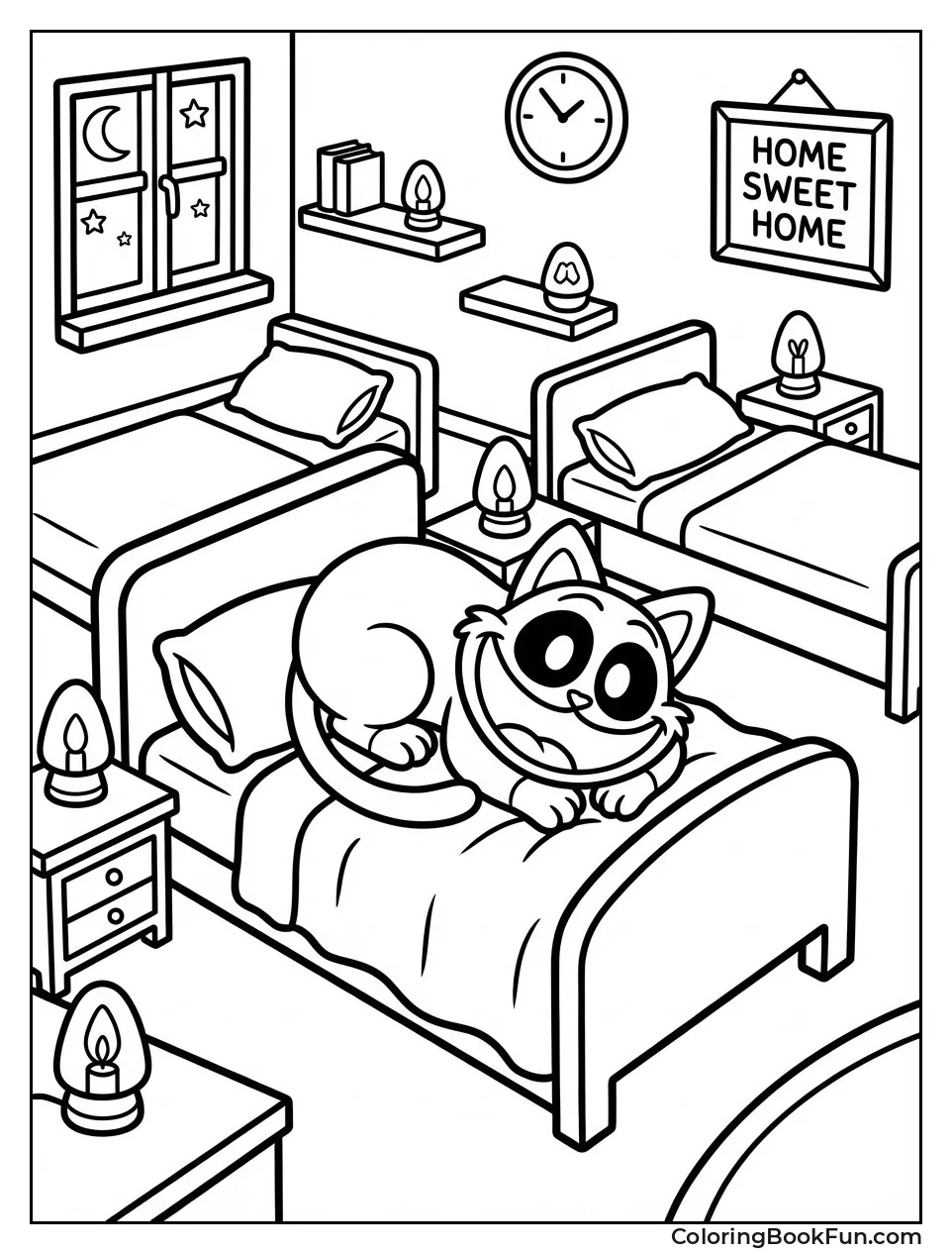 CatNap Naps in Bedroom