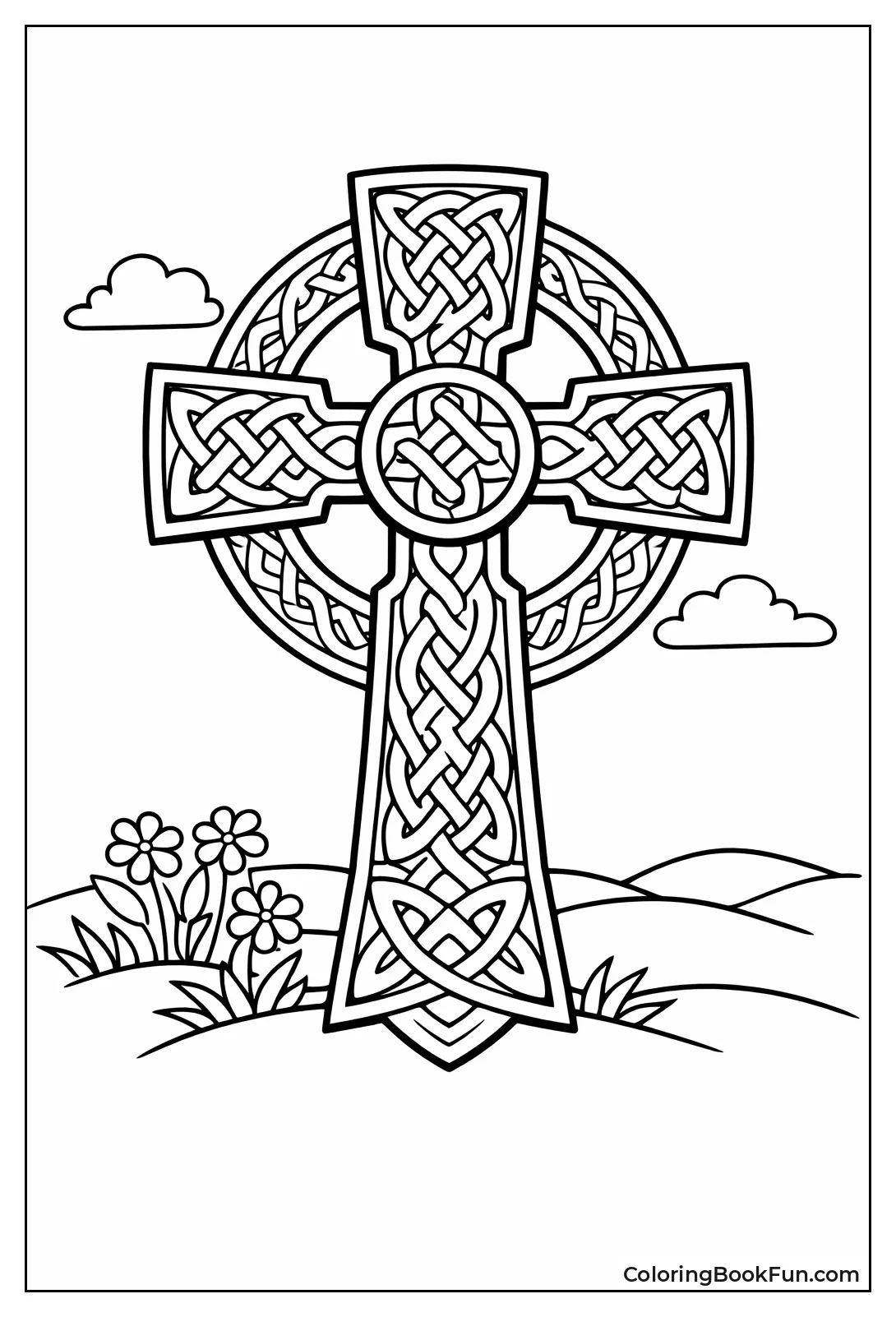 Knots Weave Celtic Cross