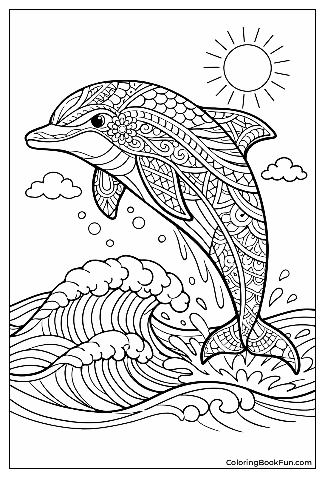 Intricate Patterned Dolphin