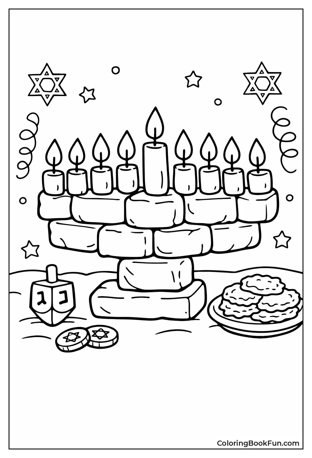 Childs Clay Menorah Craft