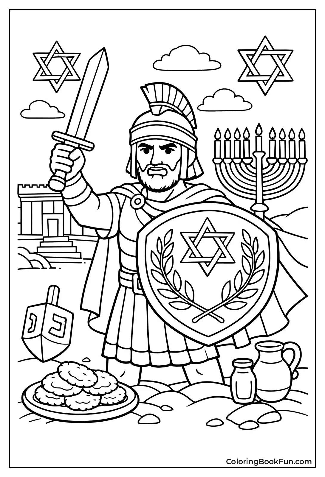 Judah Maccabee Holding Sword