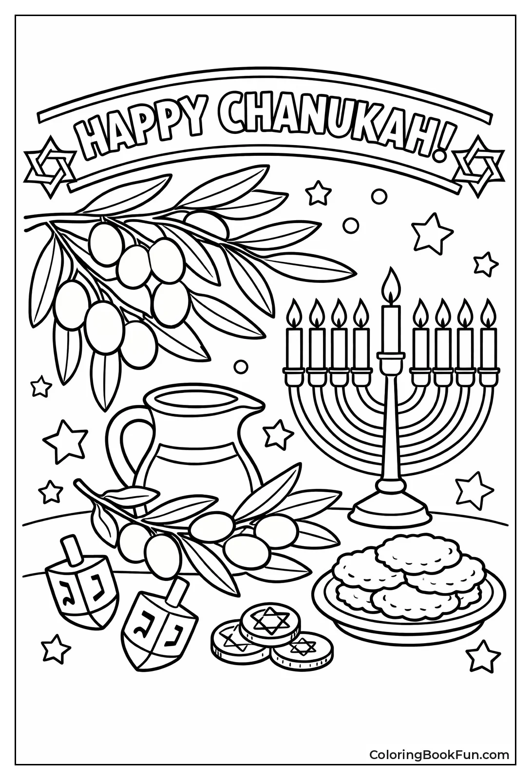 Olive Branch with Pure Oil