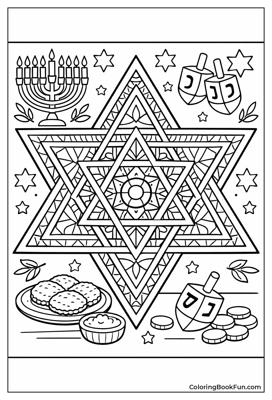 Intricate Star of David