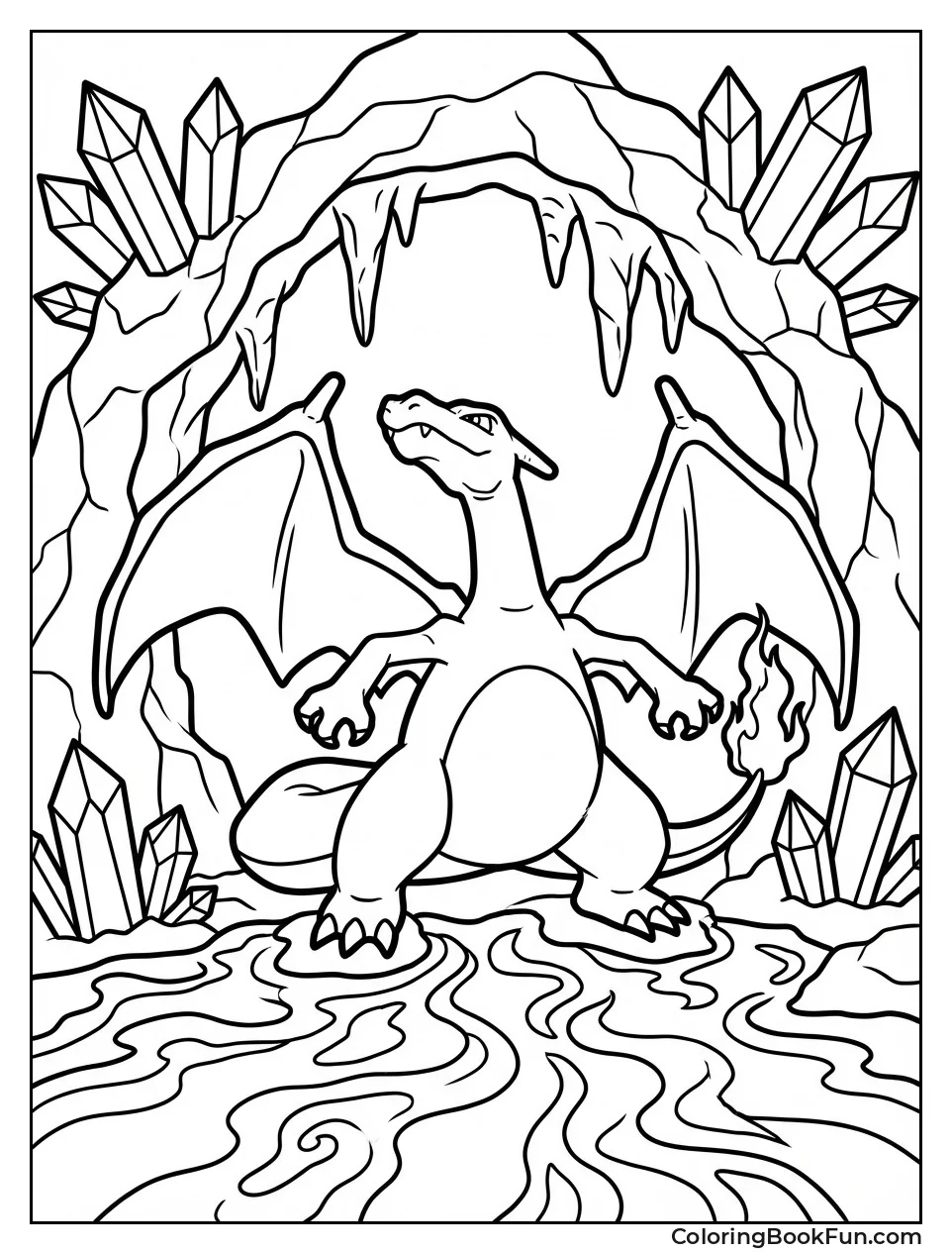 Charizard Guards Lava Cave