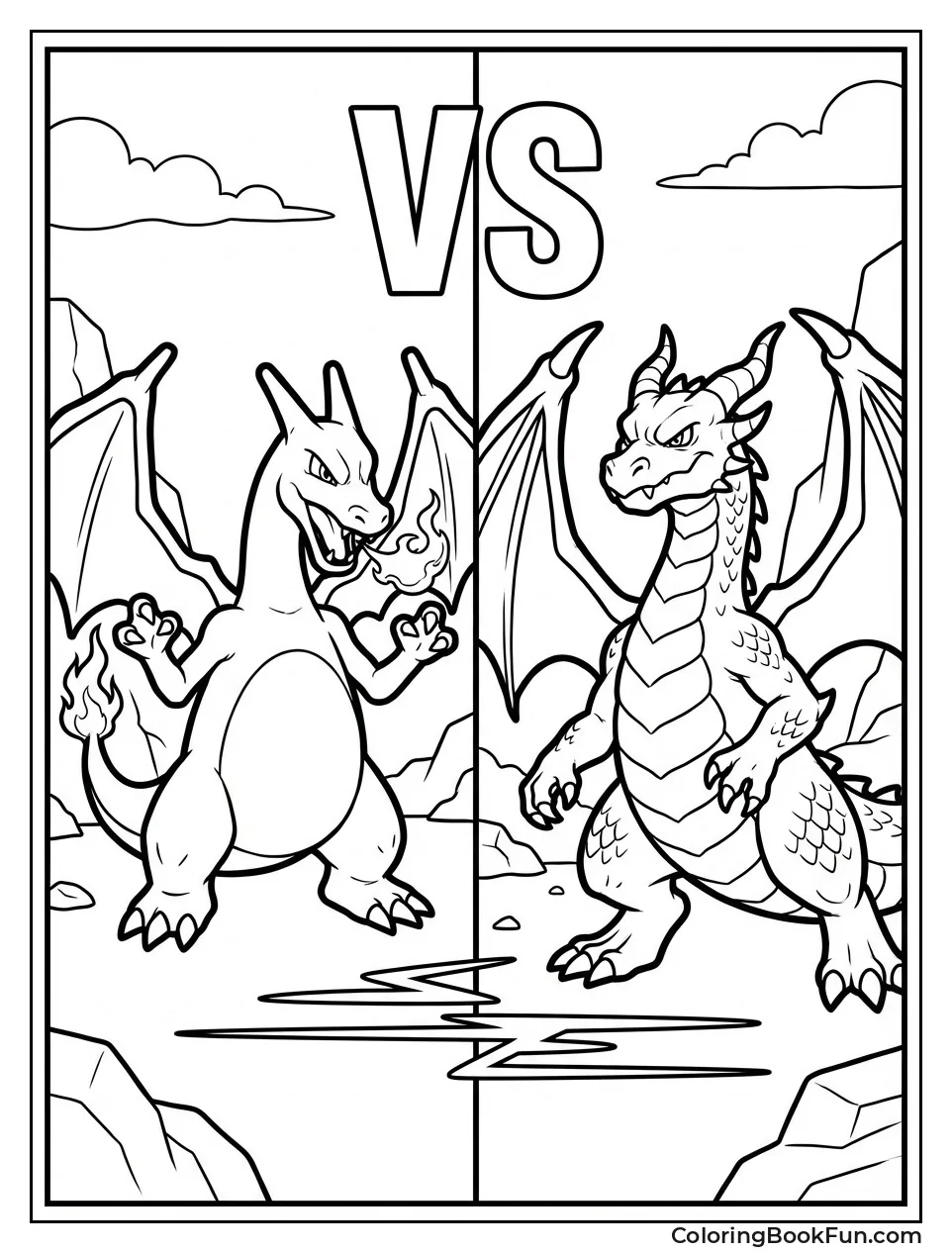 Charizard Faces Rival Dragon