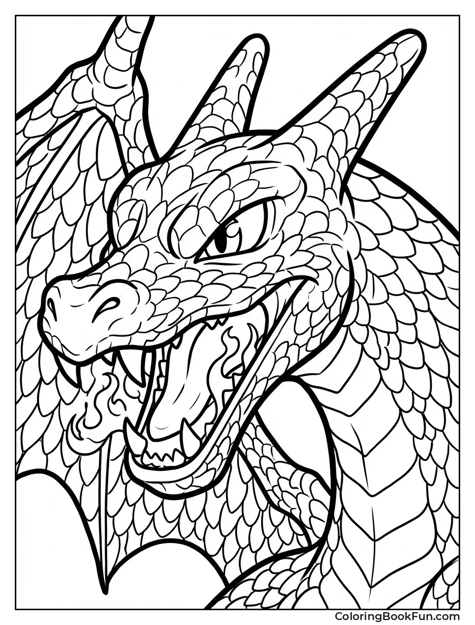 Charizard Head Shows Scales