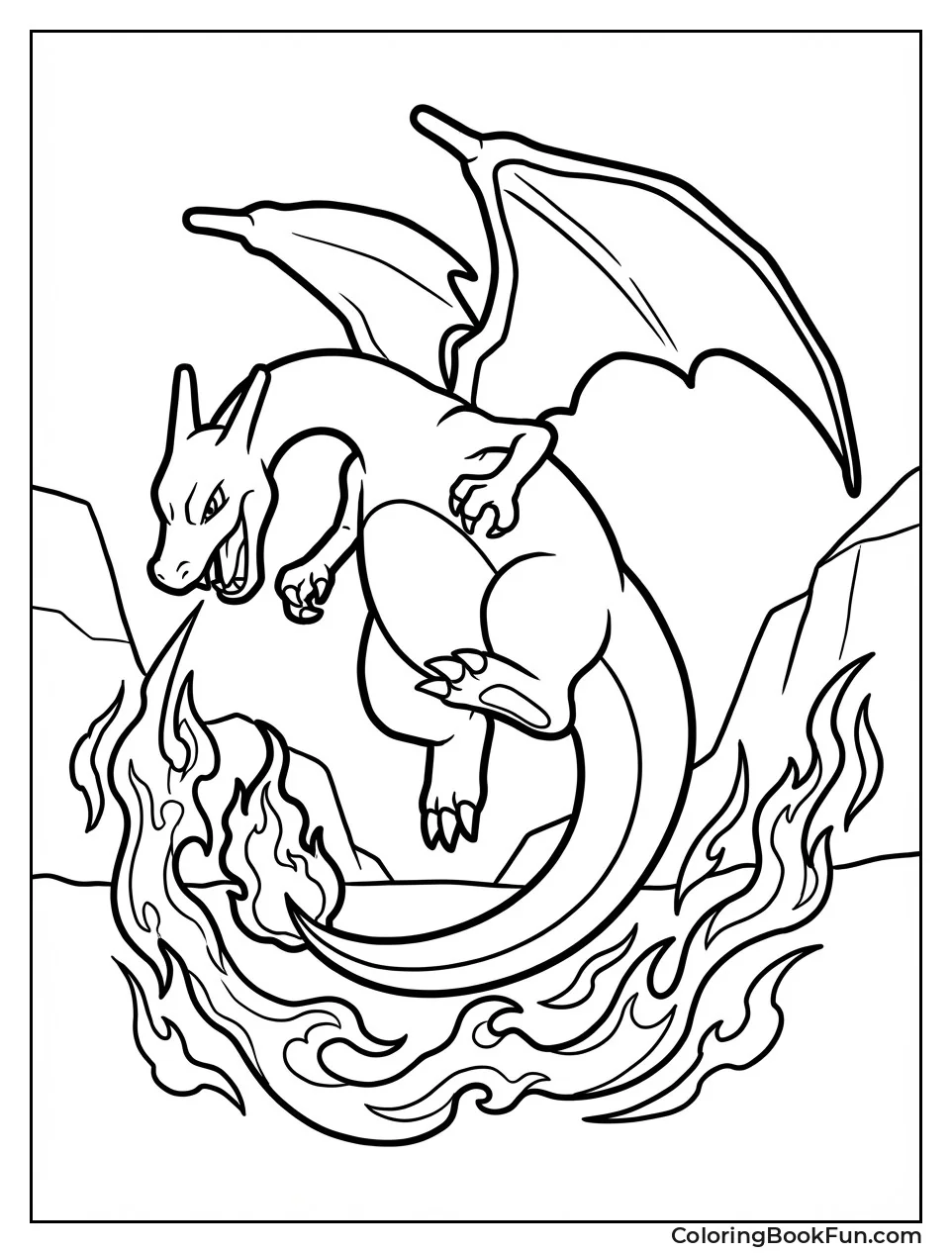Charizard Swings Fiery Tail