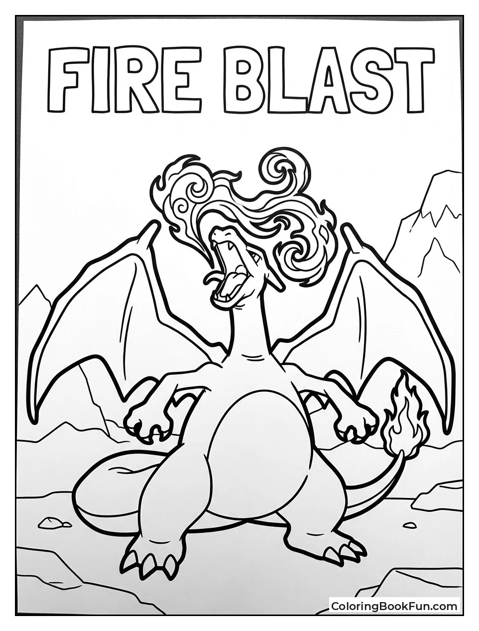 Charizard Blasts Flamethrower