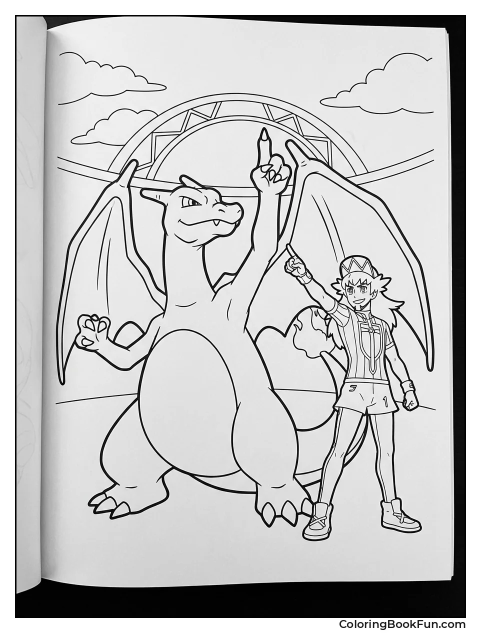 Charizard Poses with Leon