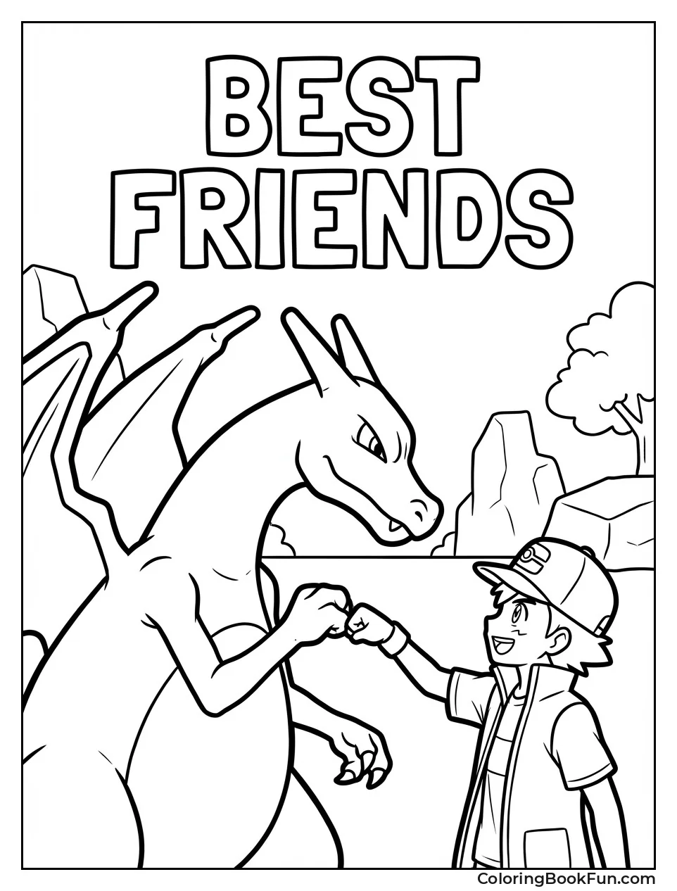 Charizard High-Fives Trainer