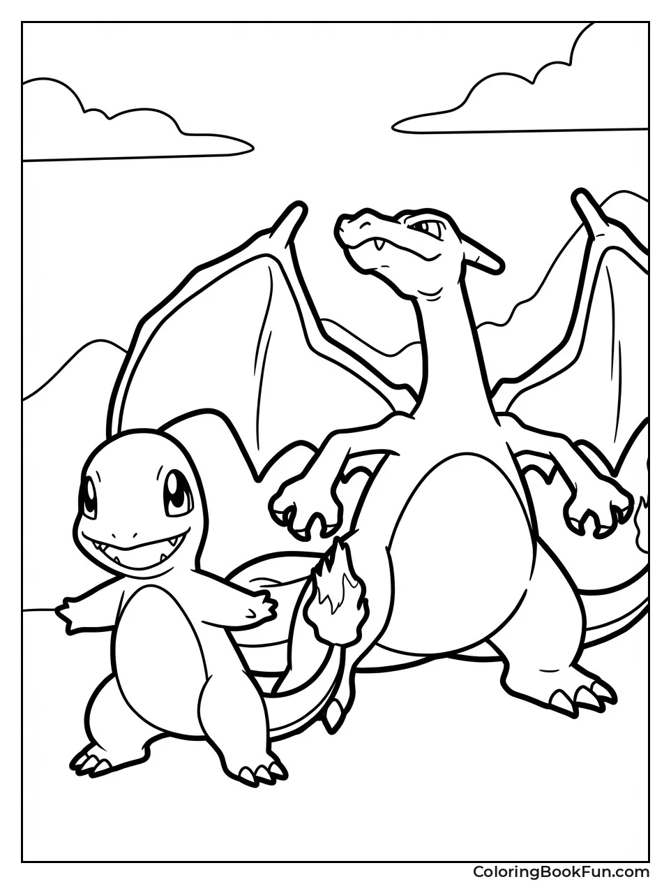Charmander with Charizard